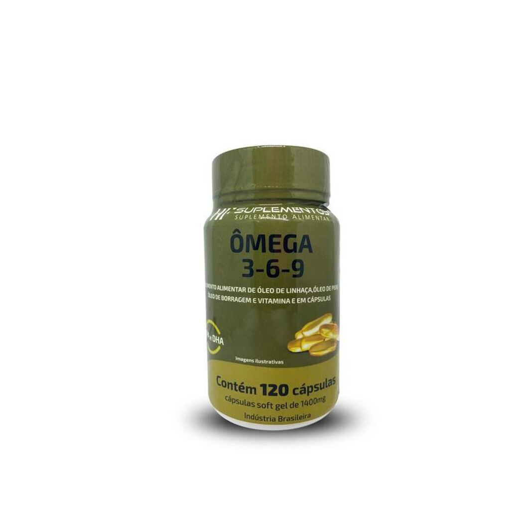 Omega 3 6 9 Peixe Borragem E Linhaça Hf Suplementos 120 Caps