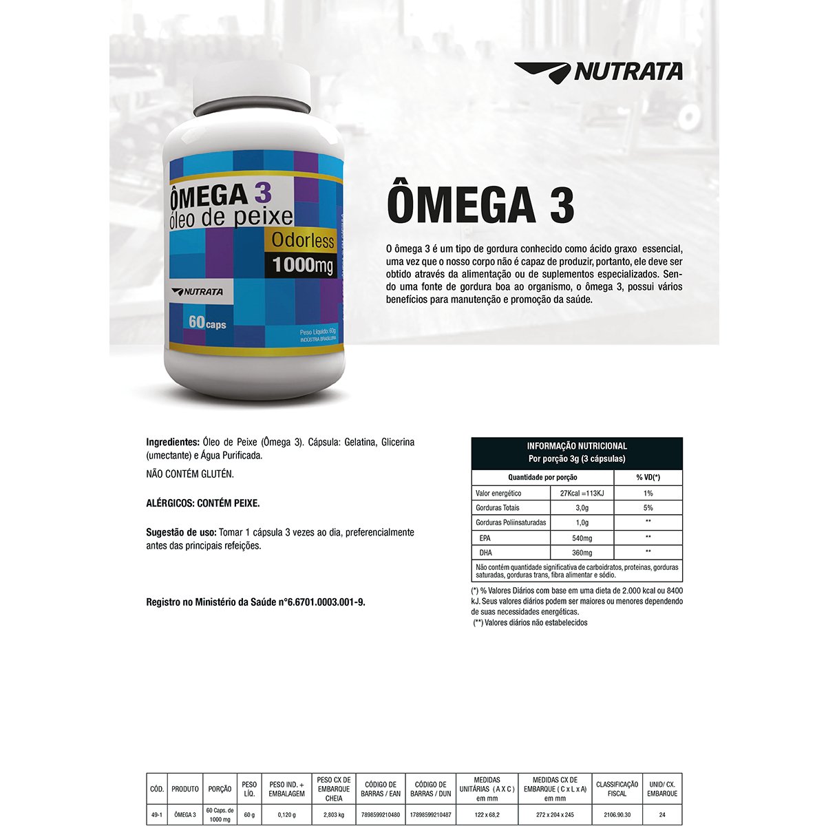 ômega 3 nutrata