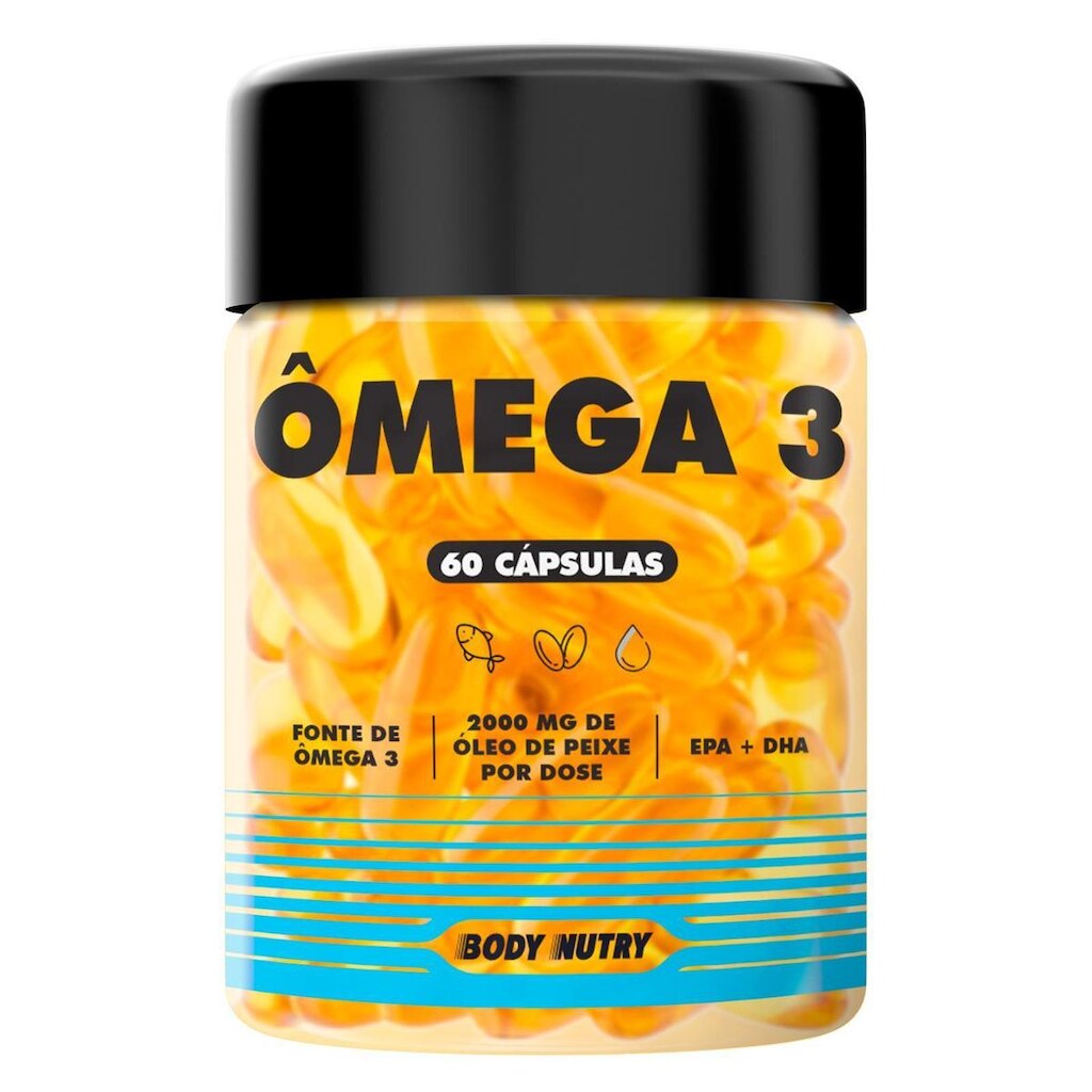 Ômega 3 Body Nutry 60 Cápsulas softgels – Ultra Concentrado com EPA e DHA