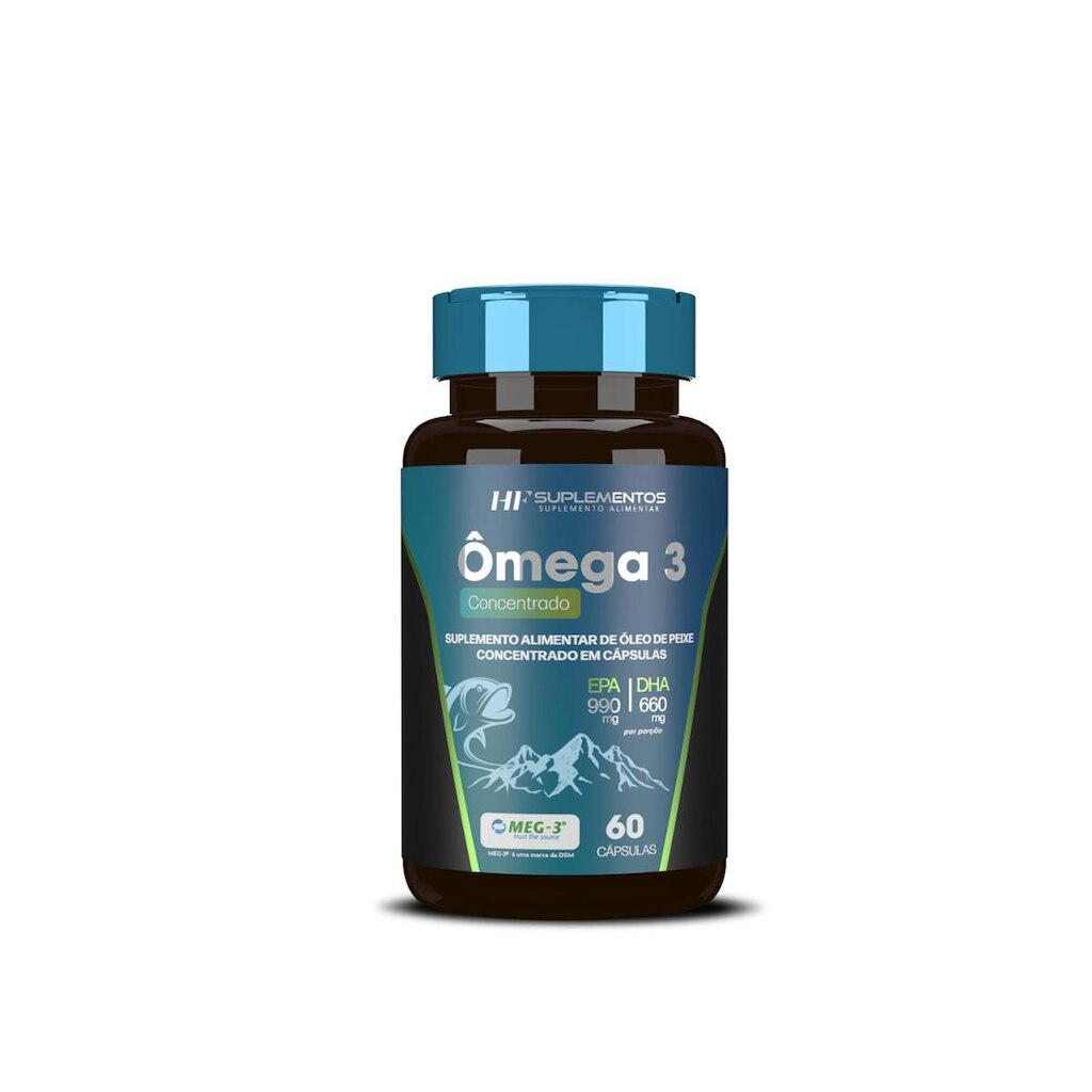 Ômega 3 Concentrado 60 Caps Hf Suplementos