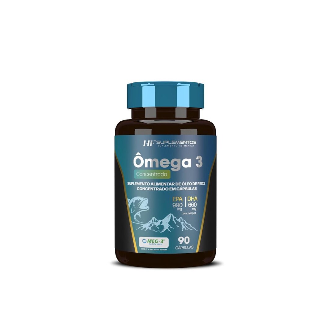 Ômega 3 Concentrado 90 Caps Hf Suplementos