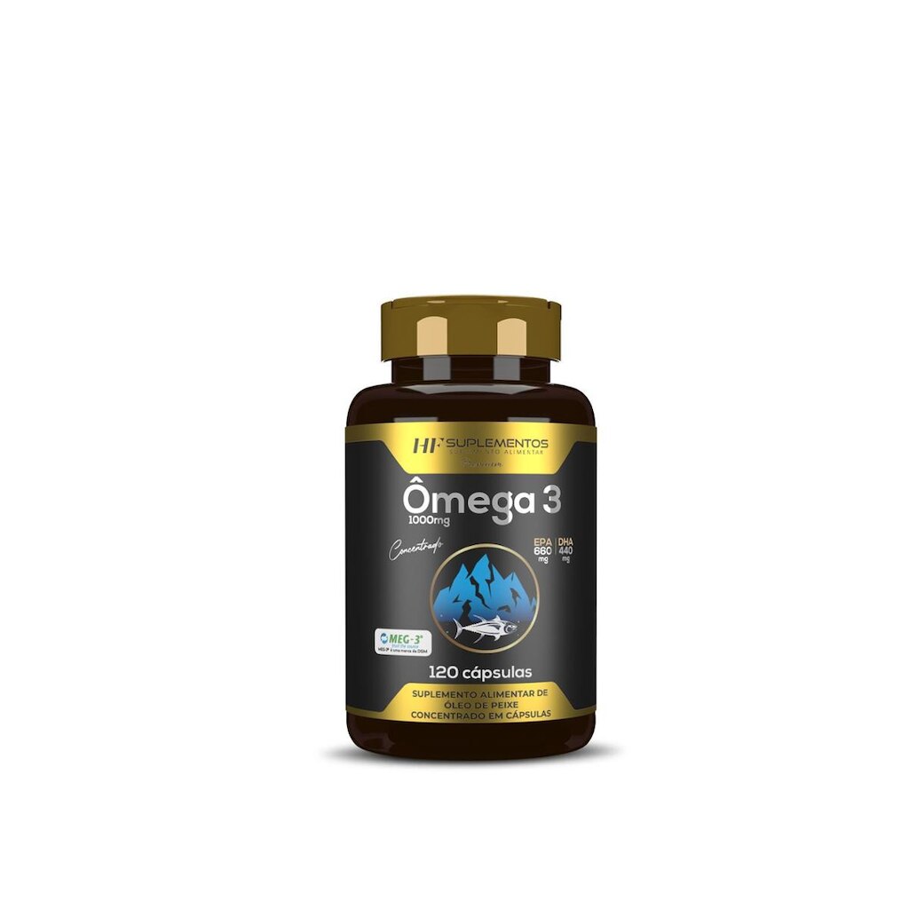 Ômega 3 Concentrado Meg 3 120 Caps Hf Suplementos