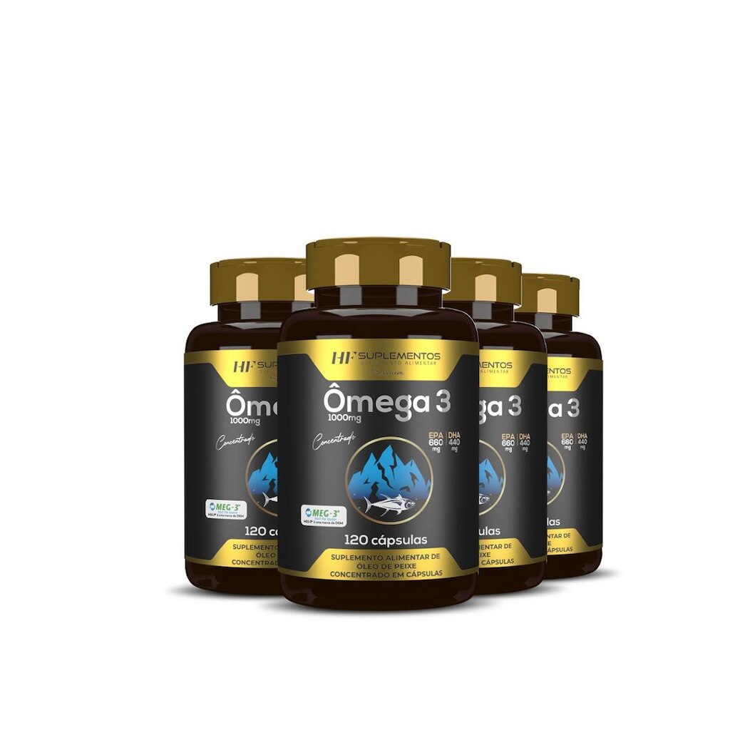 Ômega 3 Concentrado Meg 3 Hf Suplementos  120 Caps