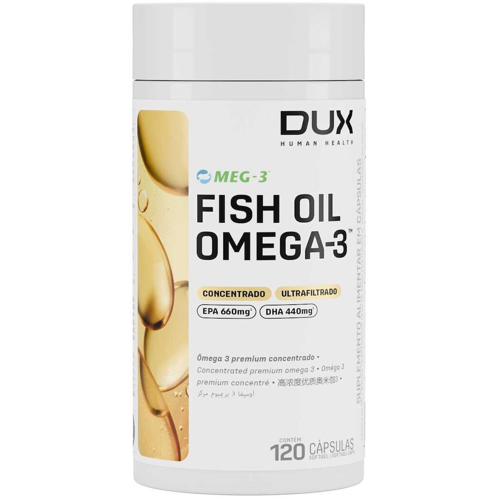 Omega 3 Dux Fish Oil 2000mg Oleo de Peixe com 120 cápsulas