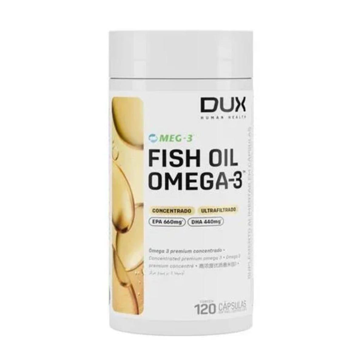 Ômega 3 Dux Nutrition Fish Oil 120 capsulas Menor preço em Ômega 3 Dux Nutrition Fish Oil 120 capsulas