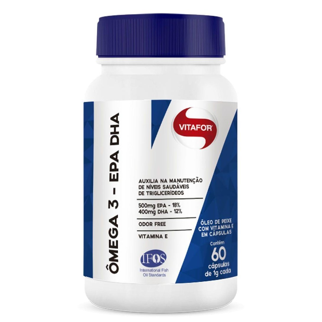 Omega 3 EPA DHA (Omegafor) 60 Cápsulas + Vita D3 60 Cápsulas