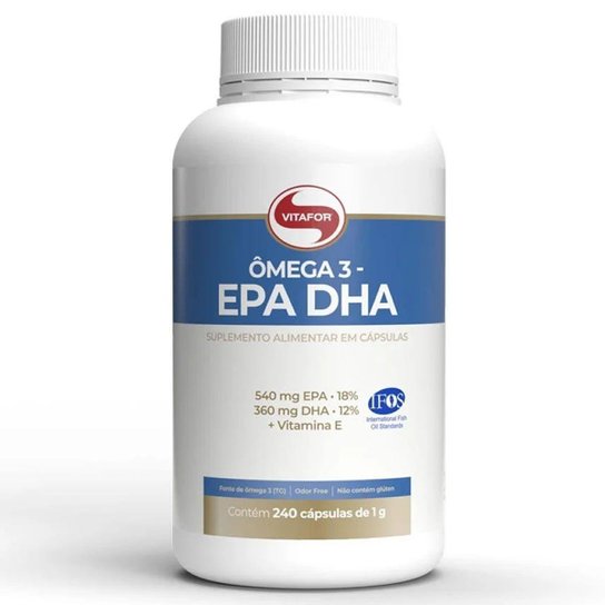 Ômega 3 EPA DHA - 240 Cápsulas 1g - Vitafor Menor preço em Ômega 3 EPA DHA - 240 Cápsulas 1g - Vitafor