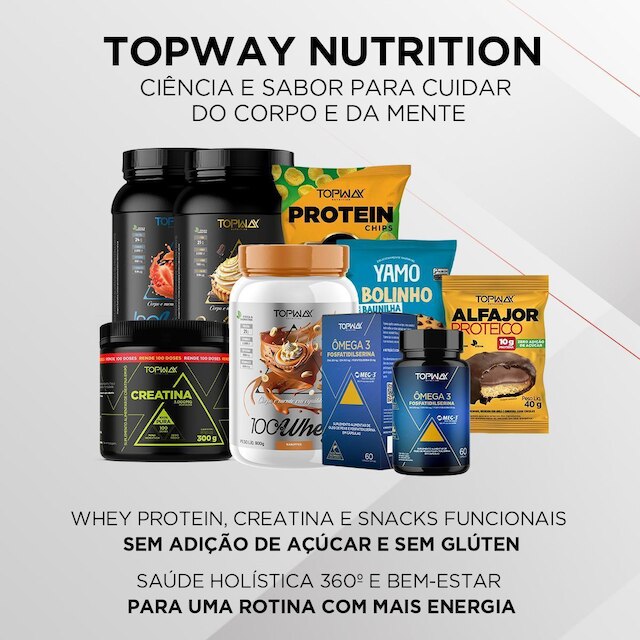 Ômega 3 Fosfatidilserina Pote 60 Capsulas Suplemento Topway
