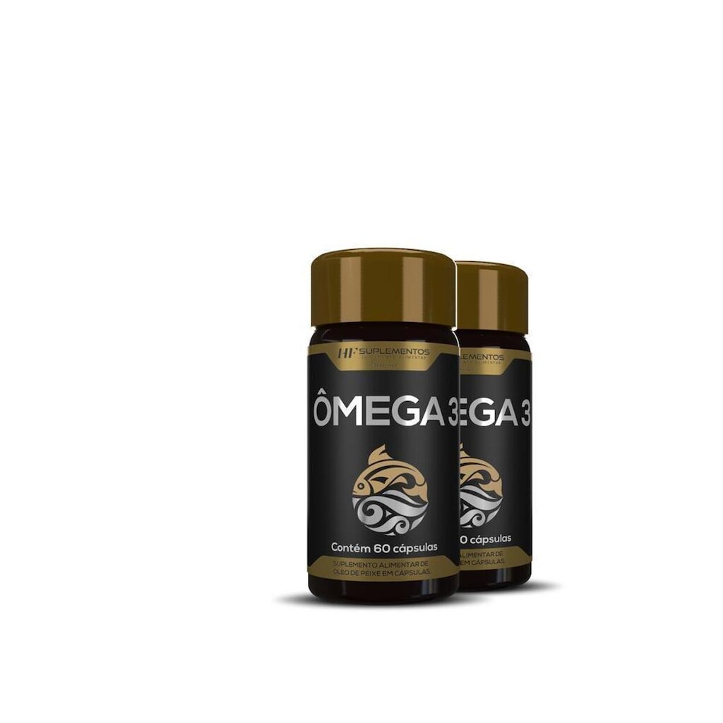 Ômega 3 Óleo De Peixe Premium Hf Suplementos 60 Caps com 2