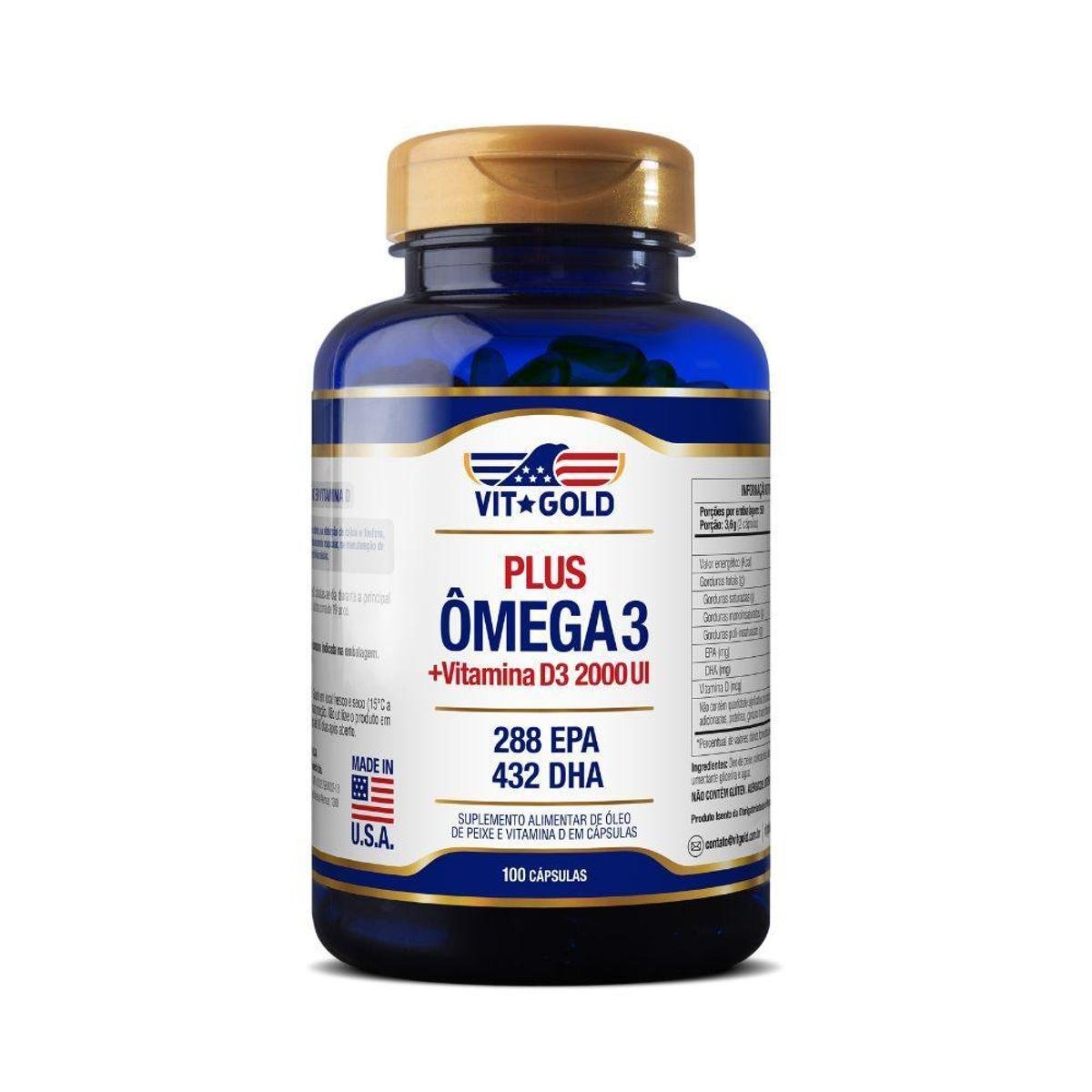 Ômega 3 Plus com vitamina D3 2000 UI Vitgold 100 cápsulas é ruim? Ômega 3 Plus com vitamina D3 2000 UI Vitgold 100 cápsulas é boa?