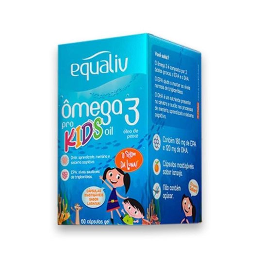 Ômega 3 Pro Kids Oil 60 cáps mastigaveis Equaliv Menor preço em Ômega 3 Pro Kids Oil 60 cáps mastigaveis Equaliv