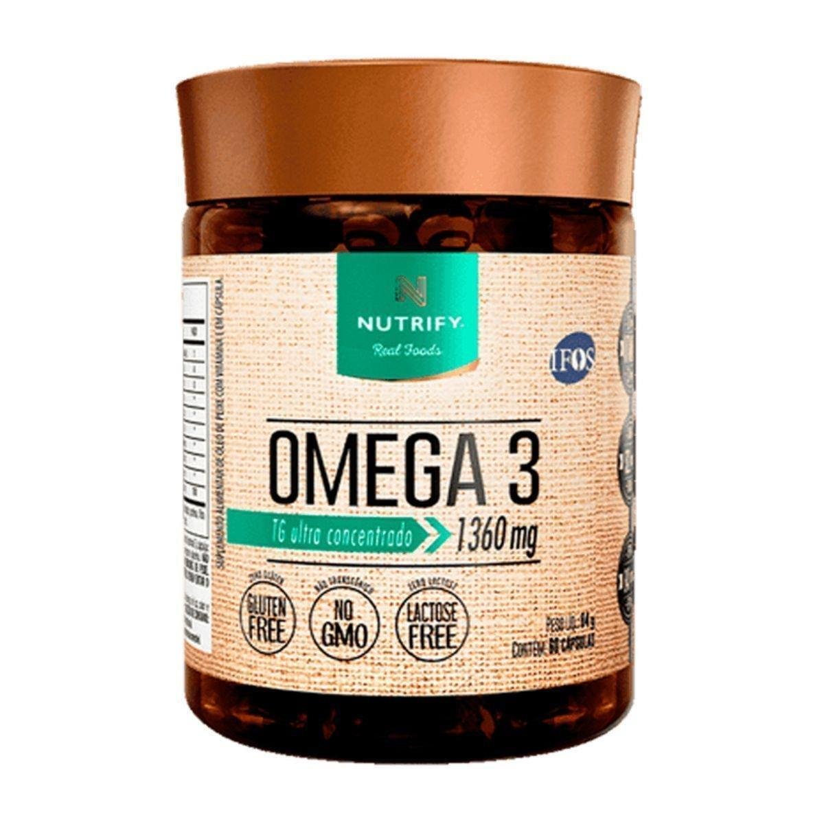 Ômega 3 Tg - 1360mg - 520mg Dha - 840mg Epa Nutrify 200 Caps Menor preço em Ômega 3 Tg - 1360mg - 520mg Dha - 840mg Epa Nutrify 200 Caps