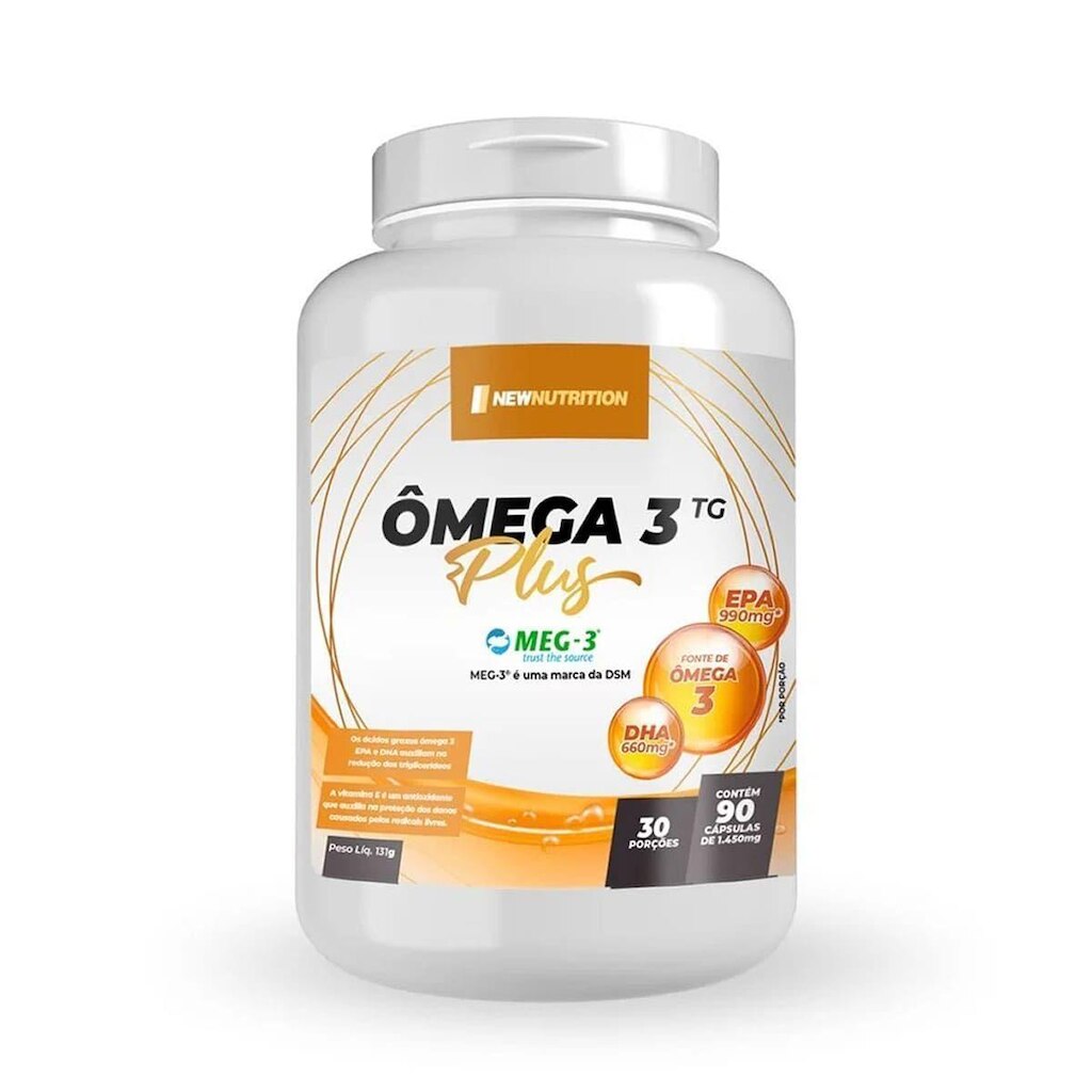 Ômega 3 TG Plus MEG-3 - 90 Cápsulas - NewNutrition