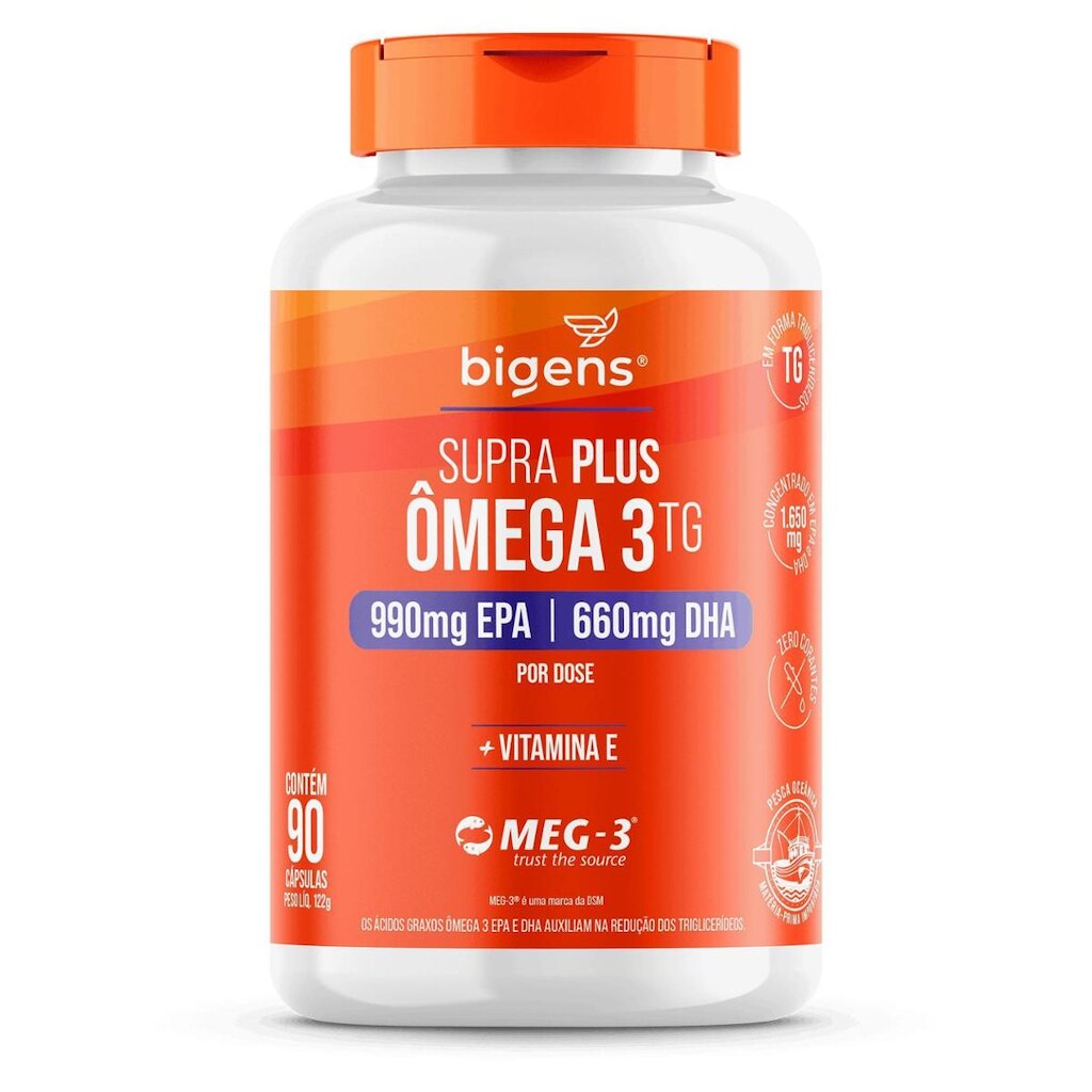 Ômega 3 TG Supra Plus EPA 990 mg | DHA 660 mg