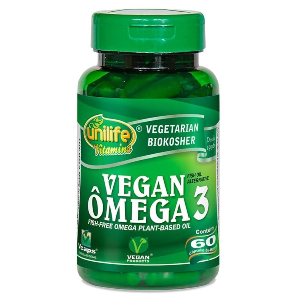 Ômega 3 Vegano 60 Cápsulas de 480mg
