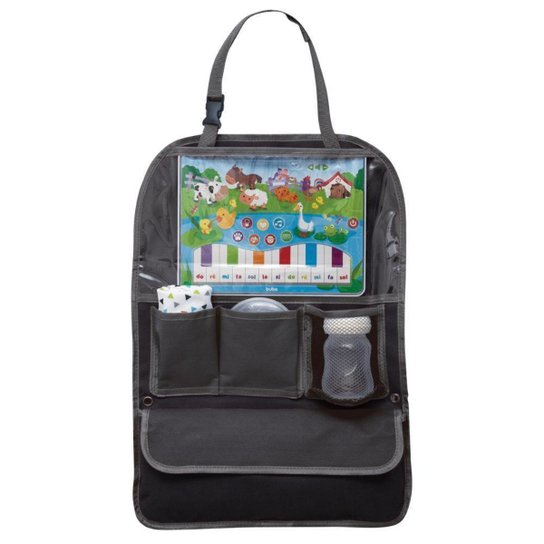 Organizador Para Carro Com Case Para Tablet Buba Baby - Incolor+Preto