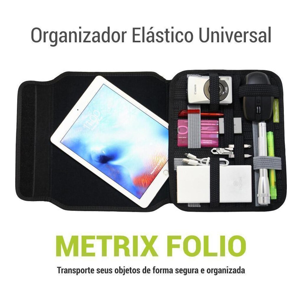 Organizador Universal Metrix FOLIO c/ Elástico - Posher