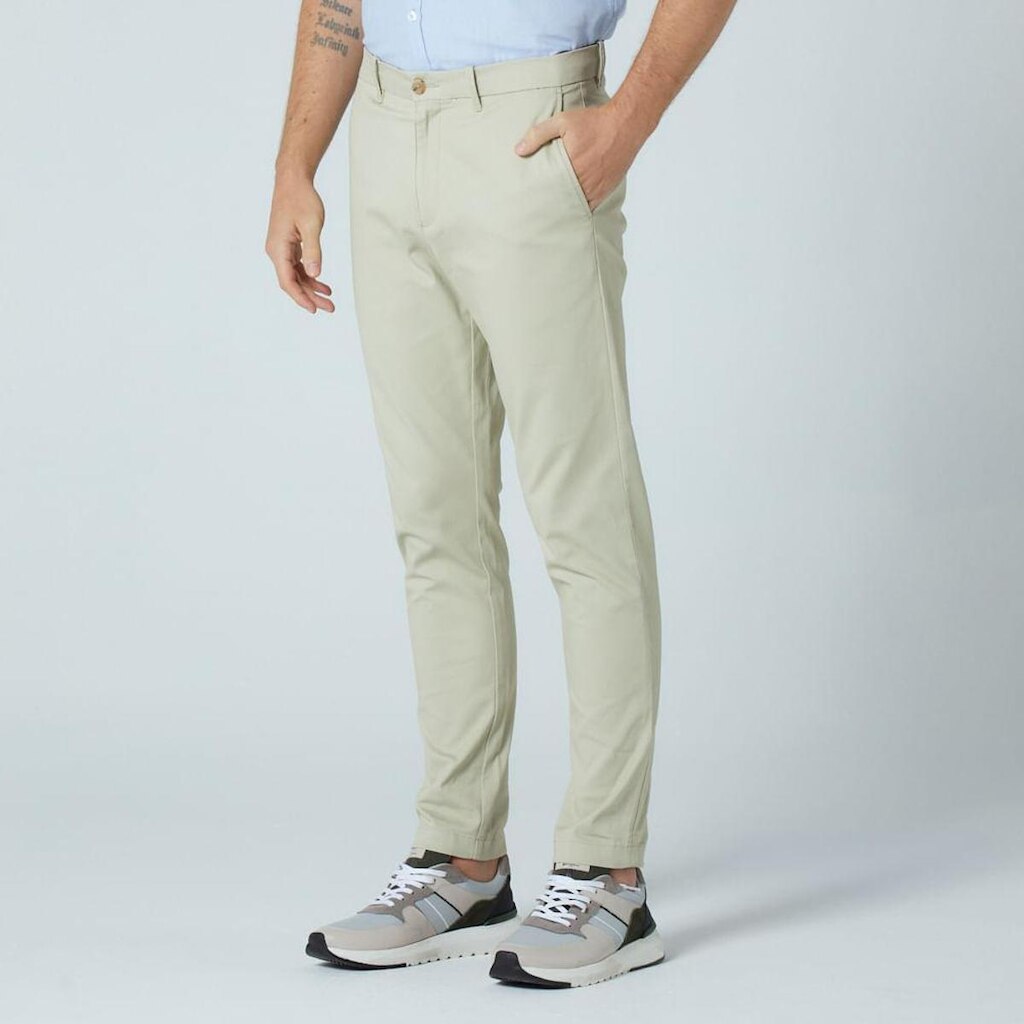 Original Penguin Calça Chino de Sarja Areia Original Penguin