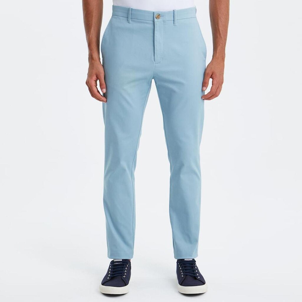 Original Penguin Calça Chino Sarja Azul Claro Original Penguin