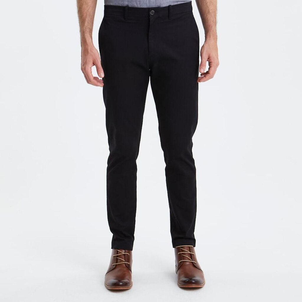 Original Penguin Calça Chino Sarja Preta Original Penguin