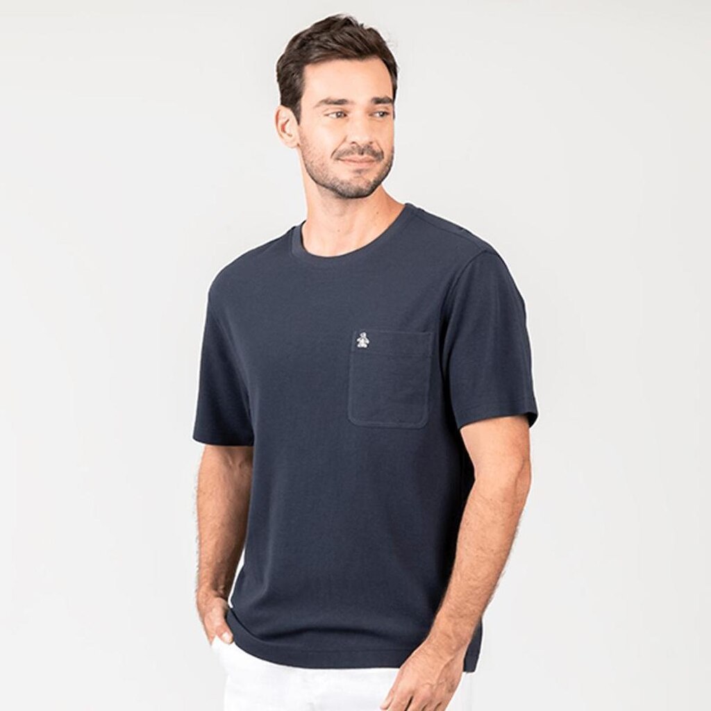 Original Penguin Camisa MC Original Penguin Marinho Piquet Liso