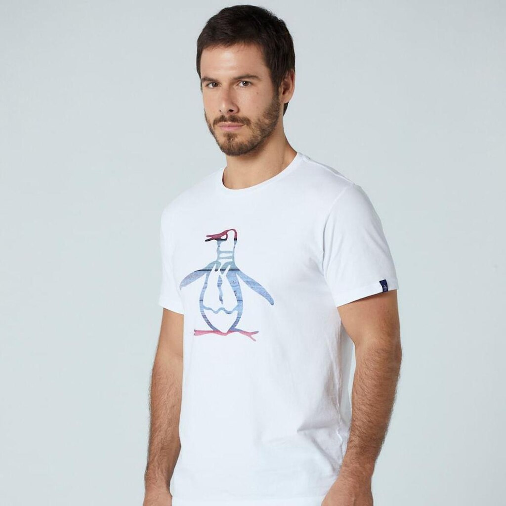 Original Penguin Camiseta Branca Original Penguin
