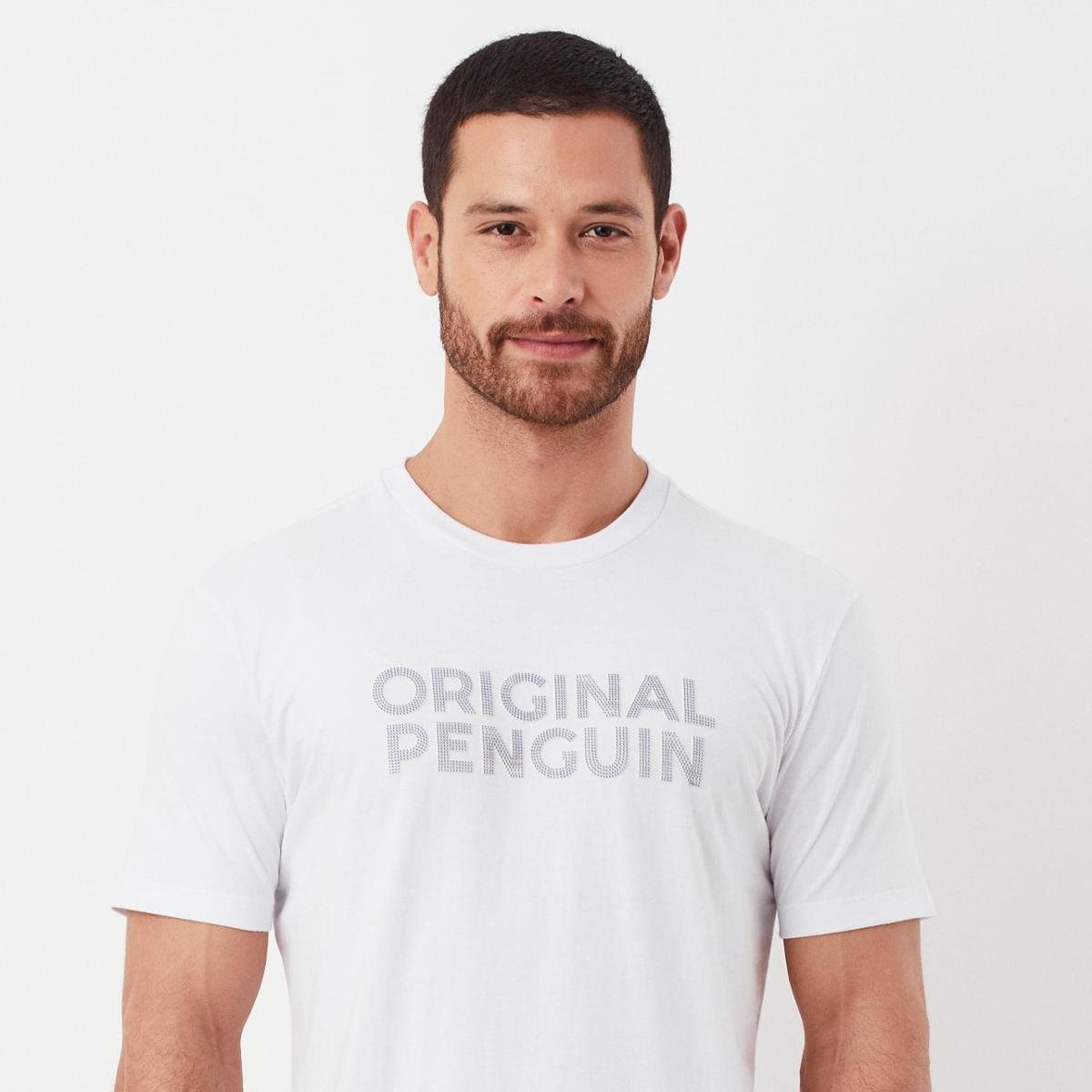 Original Penguin Camiseta Estampada Branca Original Penguin