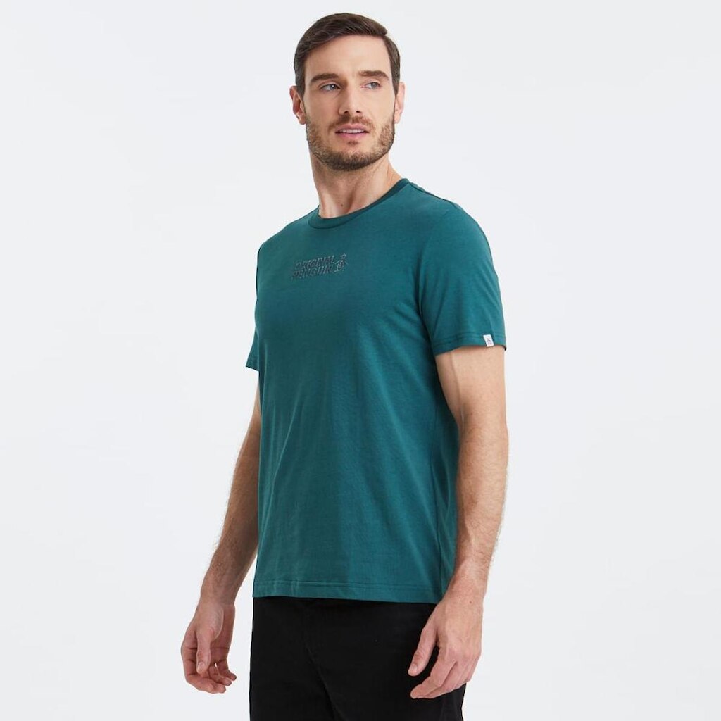 Original Penguin Camiseta Estampada Silk Verde Original Penguin