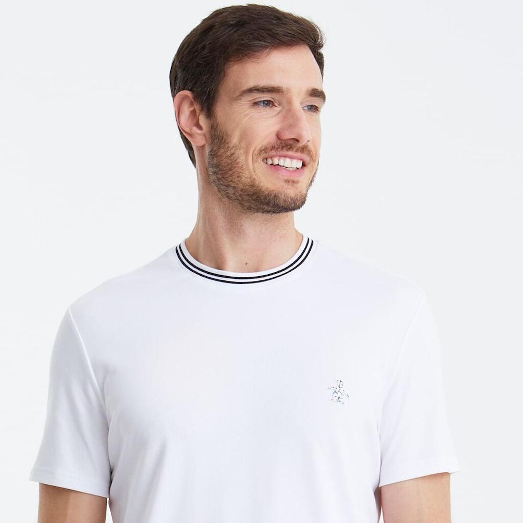 Original Penguin Camiseta Interloque Branca Original Penguin