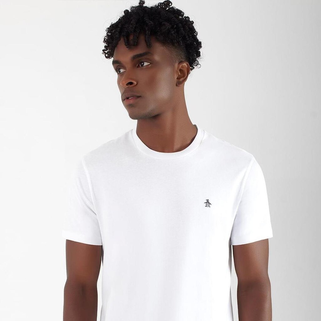 Original Penguin Camiseta Patch Original Penguin Branca