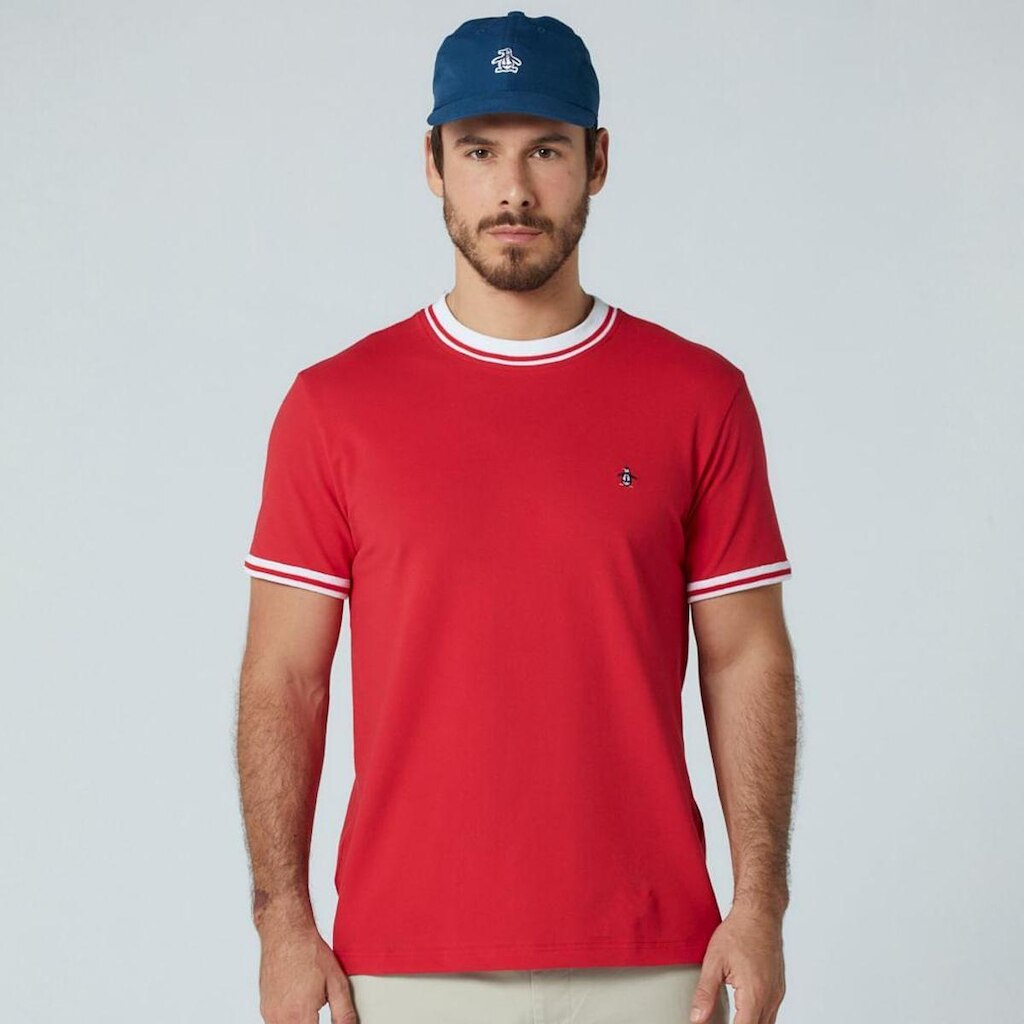 Original Penguin Camiseta Piquet Vermelha Original Penguin