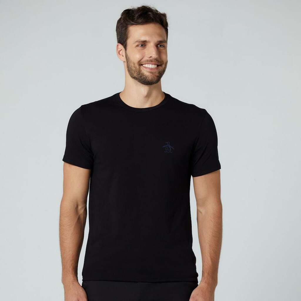 Original Penguin Camiseta Preta Original Penguin
