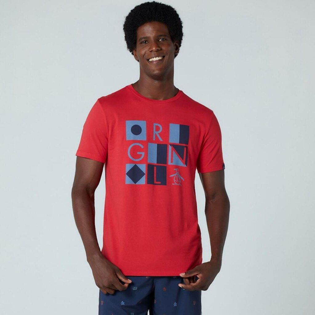 Original Penguin Camiseta Vermelha Original Penguin