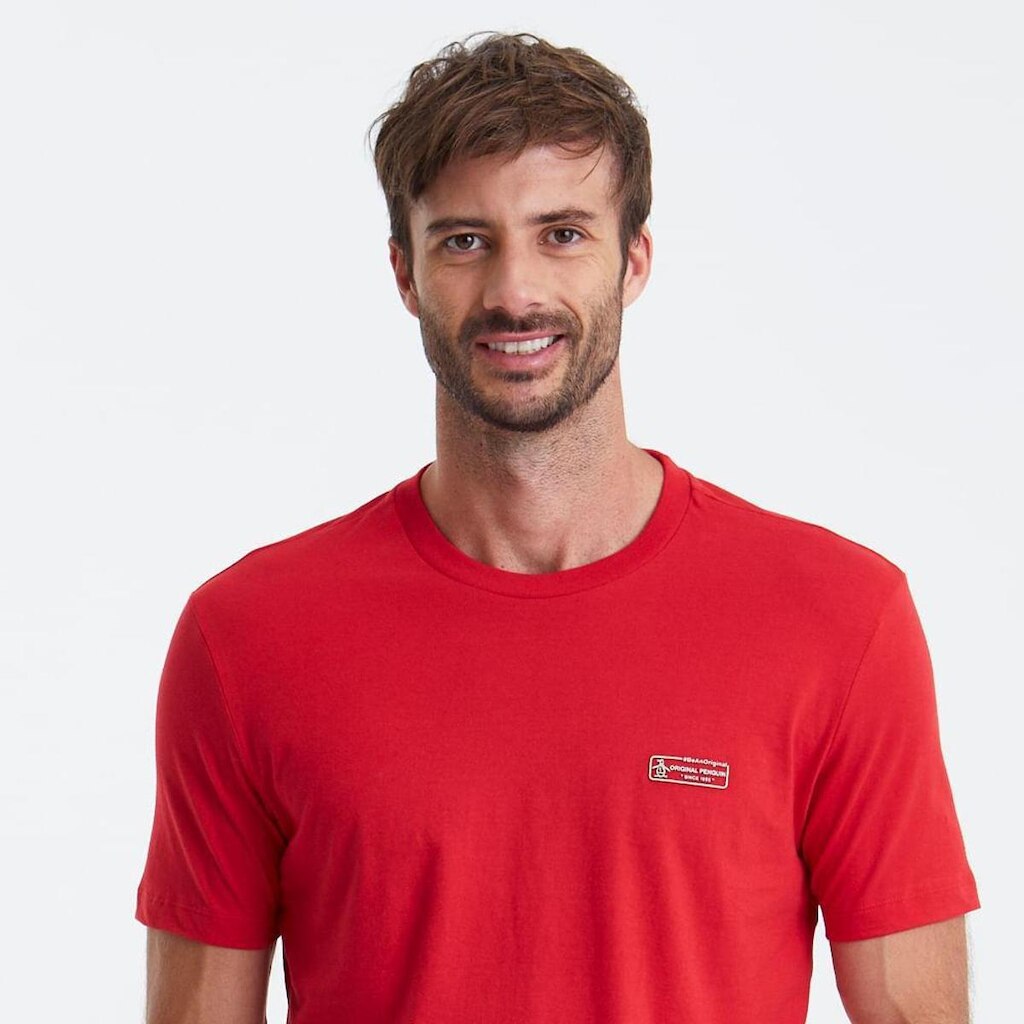 Original Penguin Camiseta Vermelha Original Penguin