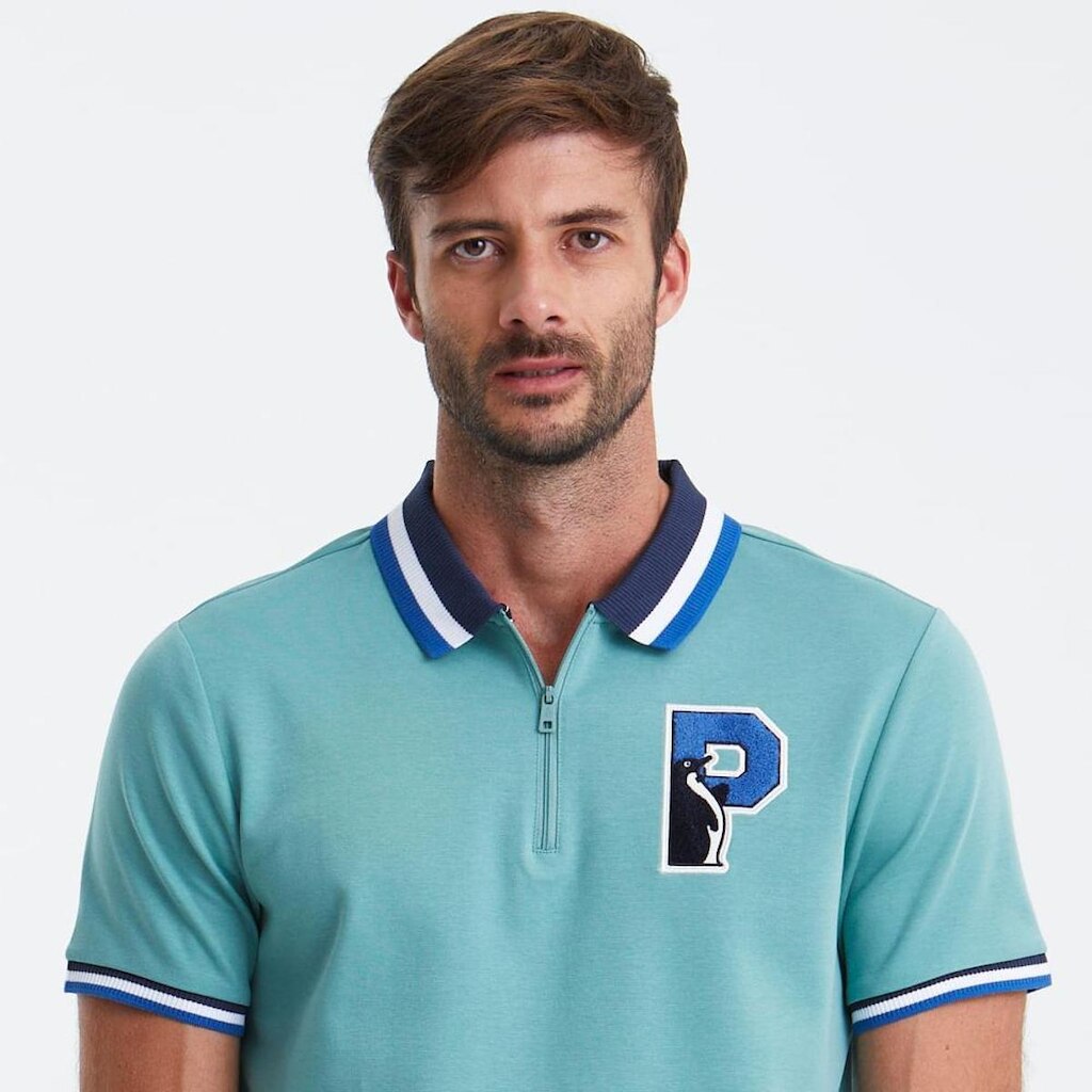Original Penguin Polo Interloque Verde Original Penguin