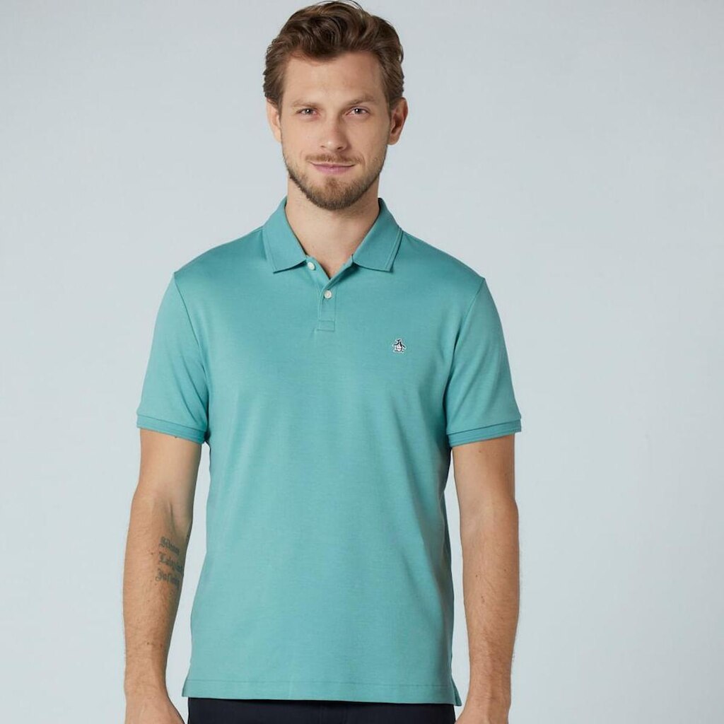 Original Penguin Polo Interloque Verde Original Penguin