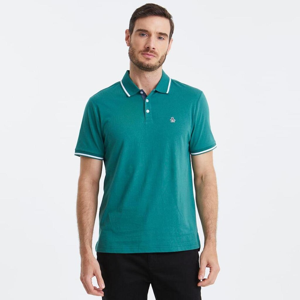 Original Penguin Polo Jersey Verde Original Penguin