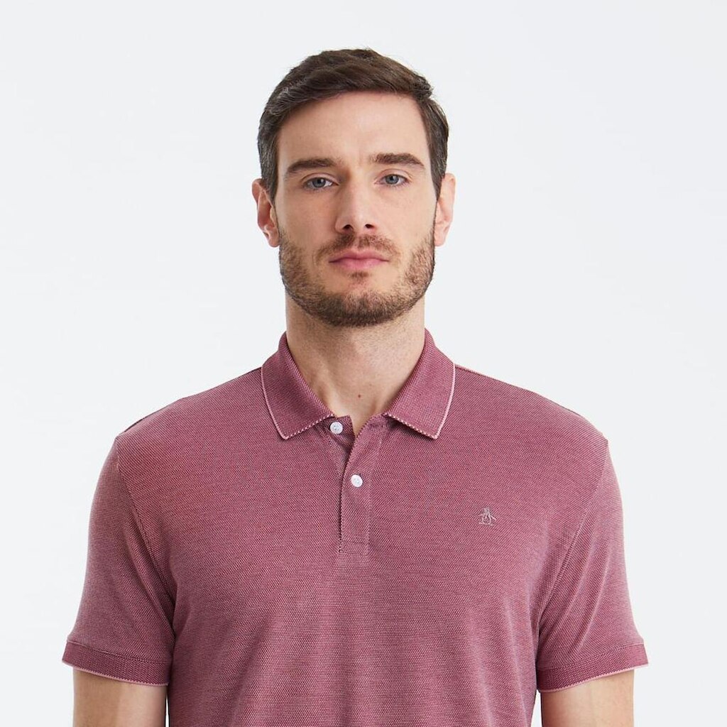 Original Penguin Polo Piquet Vinho Original Penguin