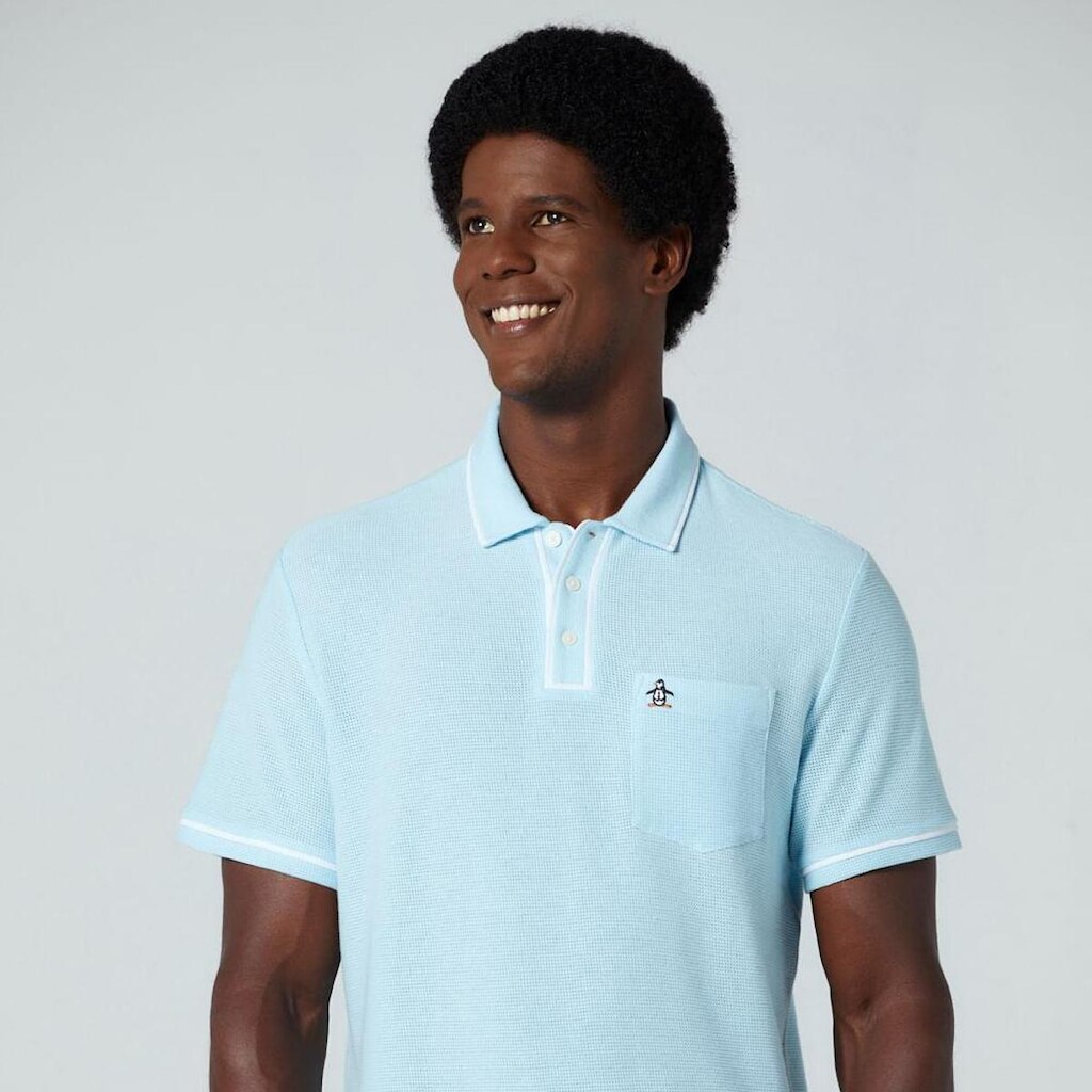 Original Penguin Polo Quadrile Azul Original Penguin