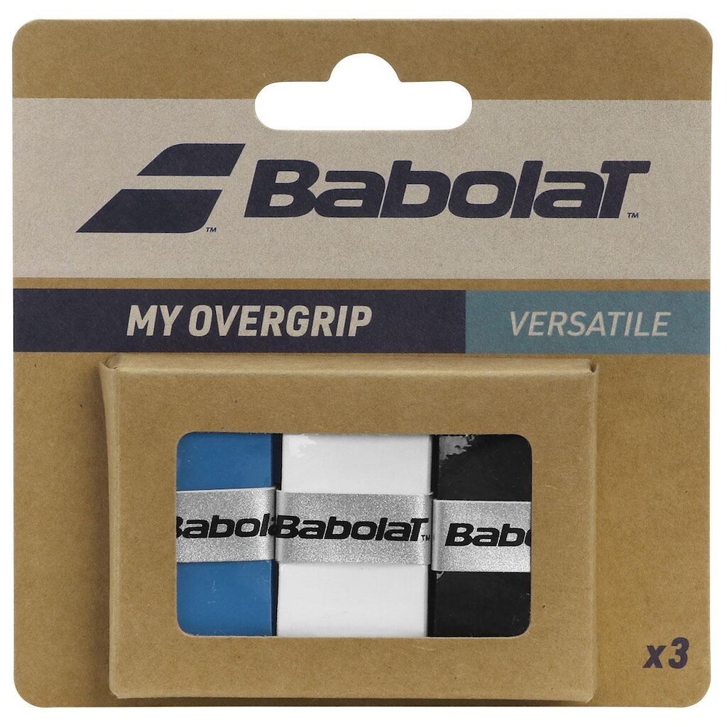 Overgrip Babolat My Grip X3 Azul Branco e Preto