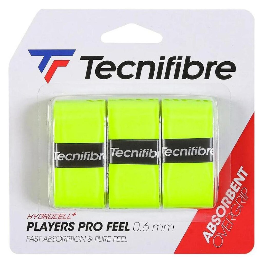 Overgrip Tecnifibre Players Pro Feel Com 03 Unidades Lima