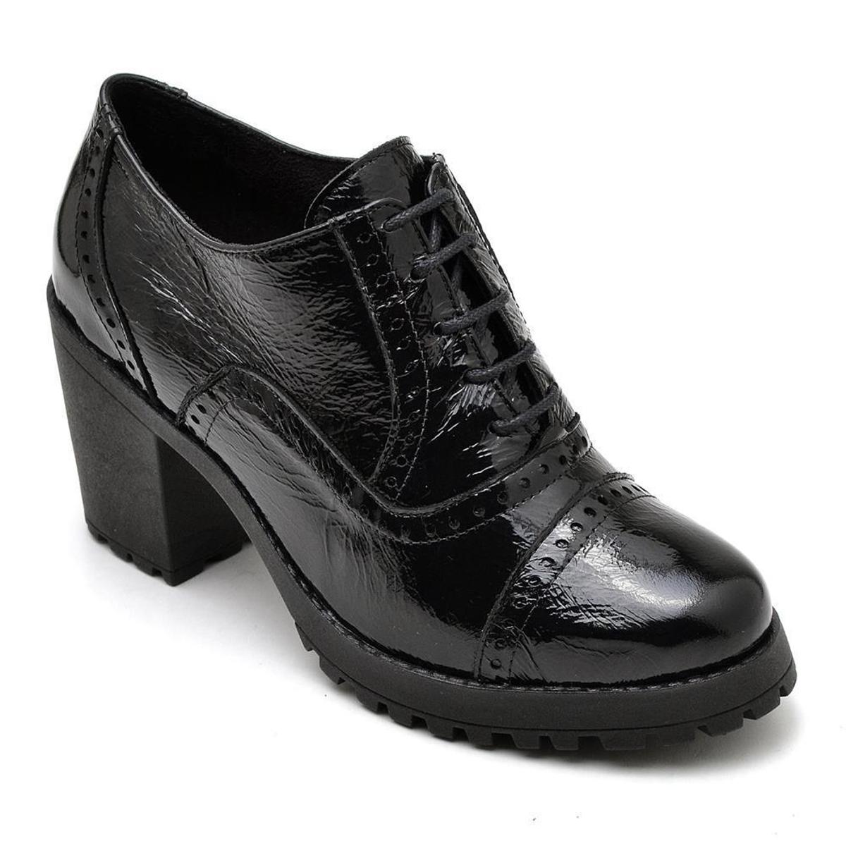 oxford feminino couro preto