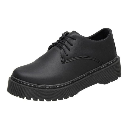 Oxford Feminino Terra do Calçado Casual - Preto