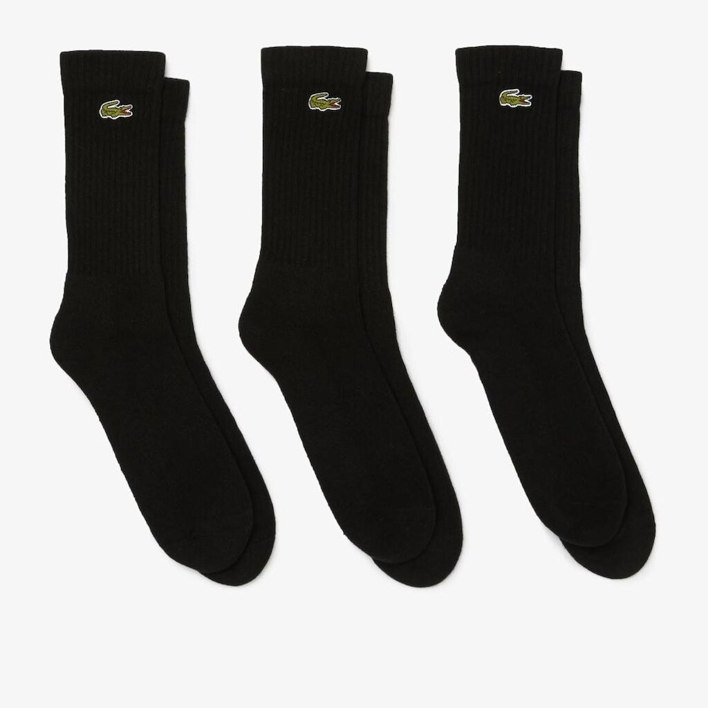 Pack Lacoste Com Três Meias De Cano Longo Sport Masculina