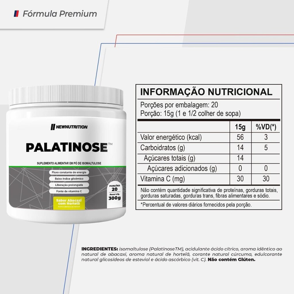 Palatinose 300g Abacaxi com Hortela