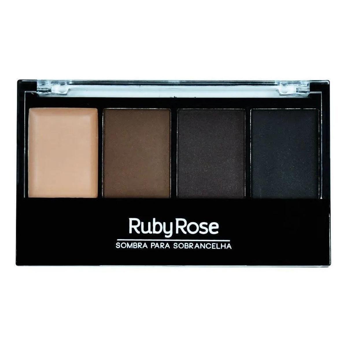 Paleta De Sombra e Primer Para Sobrancelha Ruby Rose Menor preço em Paleta De Sombra e Primer Para Sobrancelha Ruby Rose
