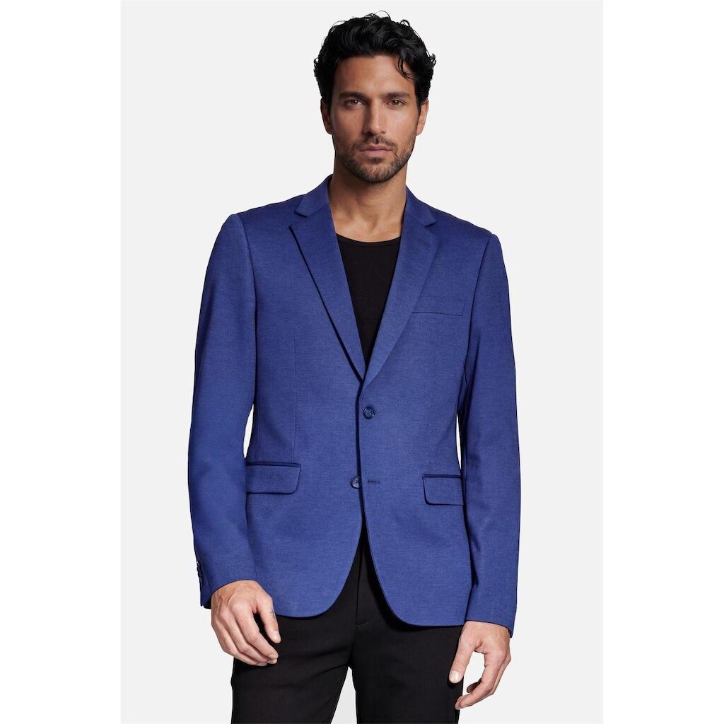 Paletó Aramis Malha Mescla Super Slim Azul Medio