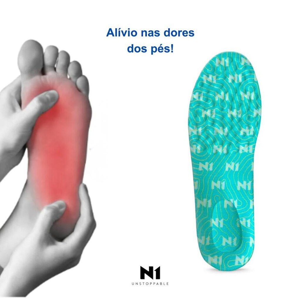 Palmilha Neutra Pro - Conforto Anatômico e Amortecimento para os Pés N1