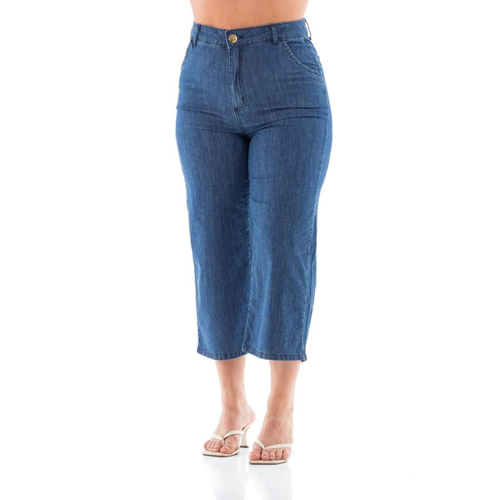 Pantacourt Jeans Arauto Fem Slim