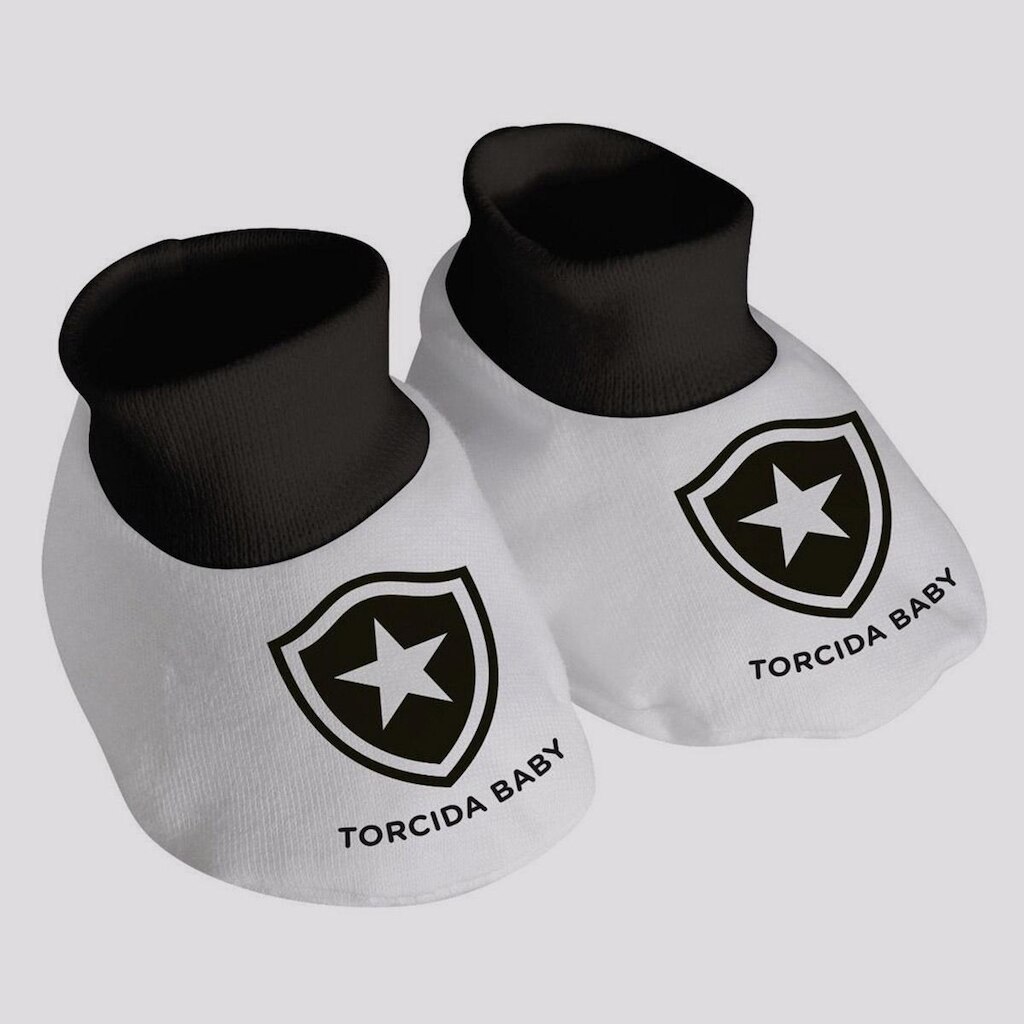 Pantufa Botafogo Malha Branca